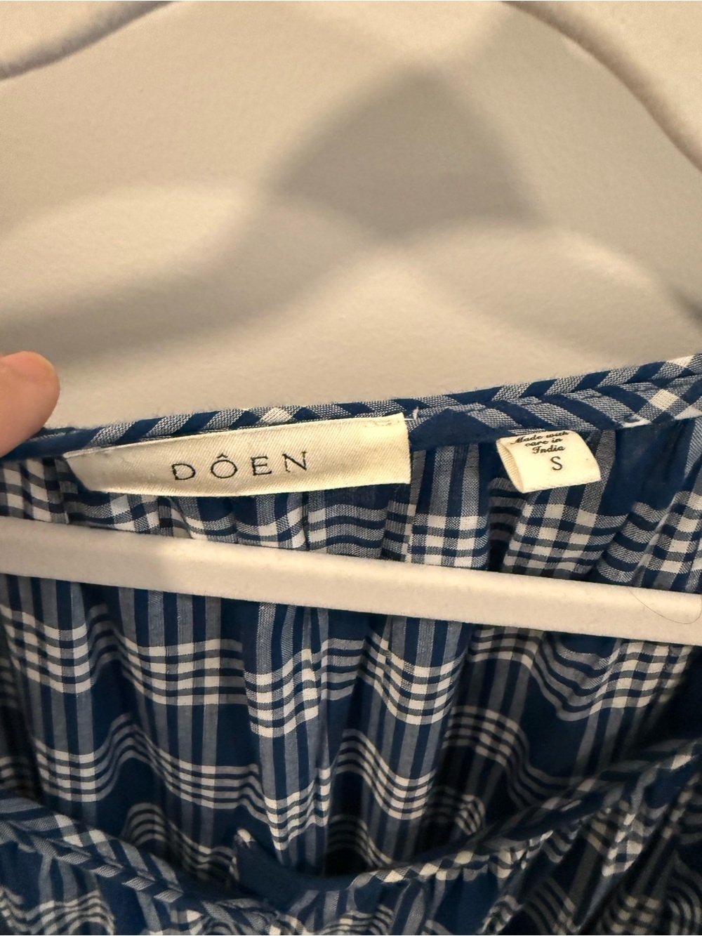 Doen Valenne Dress in Dorset Plaid size S - Picture 4 of 10
